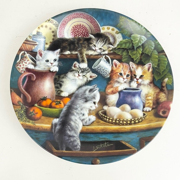 Vintage “Kitchen Capers ” Litter Rascals Collectors Plate - Picture 6 of 6